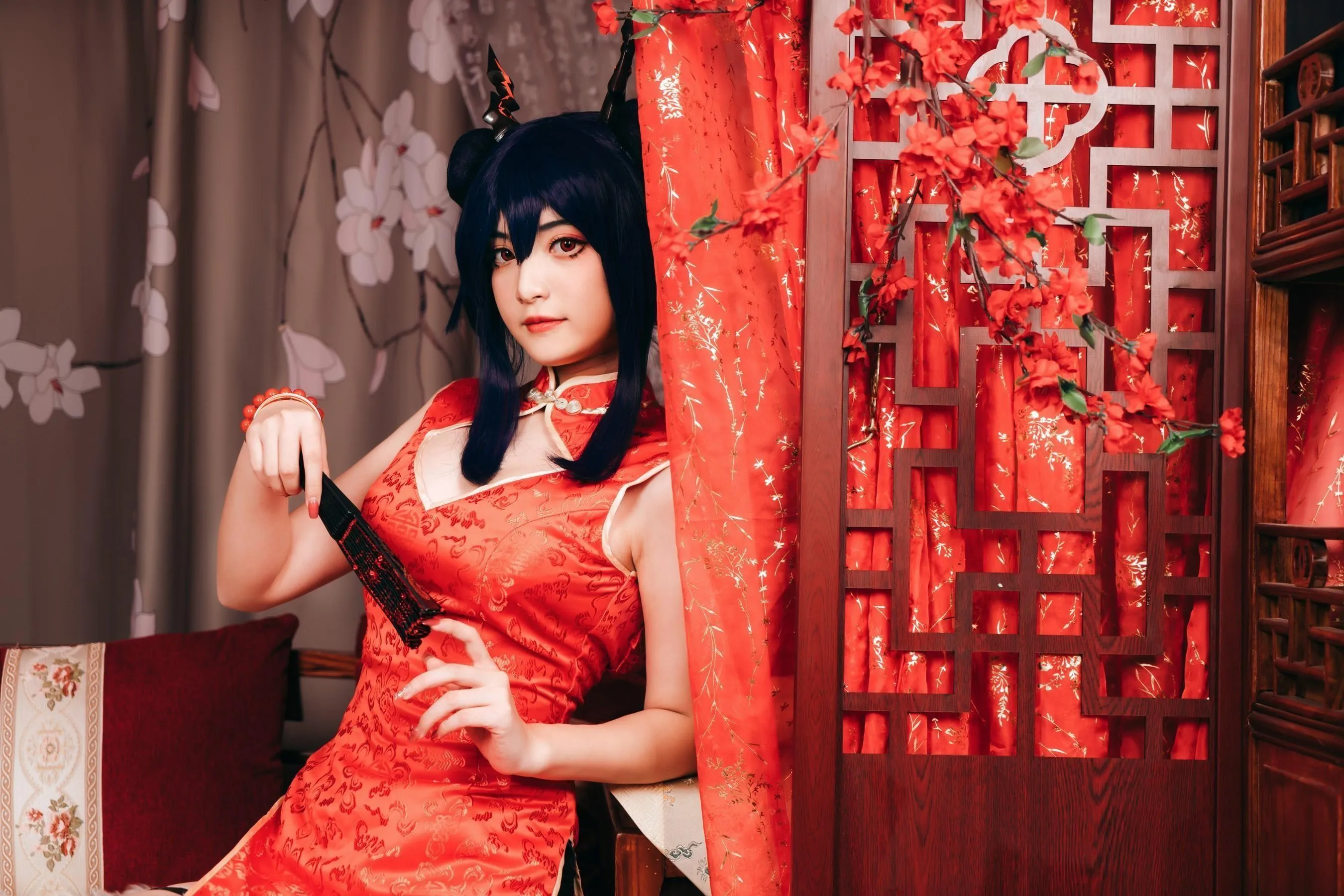 许枳 – NO.02 陈的红色旗袍 [26P]插图4